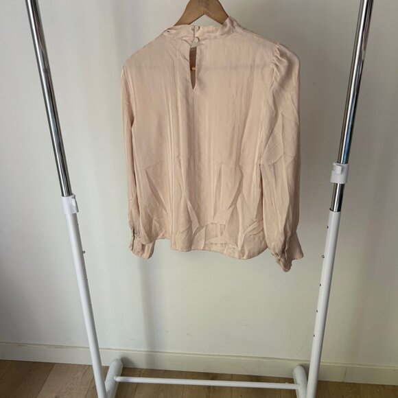 $325‎ Rebecca Taylor Long Sleeve Tie Blouse Size 10 - Picture 7 of 7